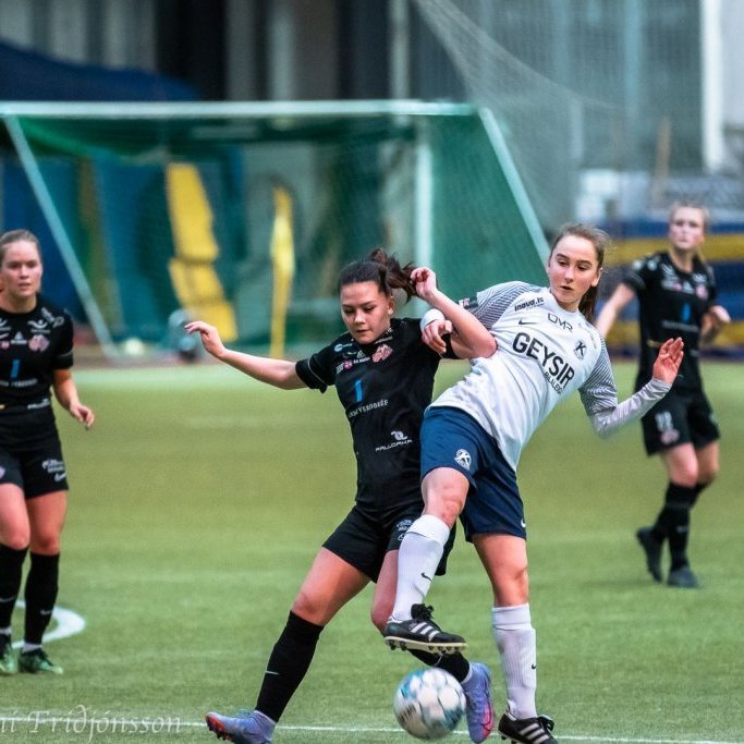 Kimberley Dóra Hjálmarsdóttir, Margrét Árnadóttir, Hulda Karen Ingvarsdóttir