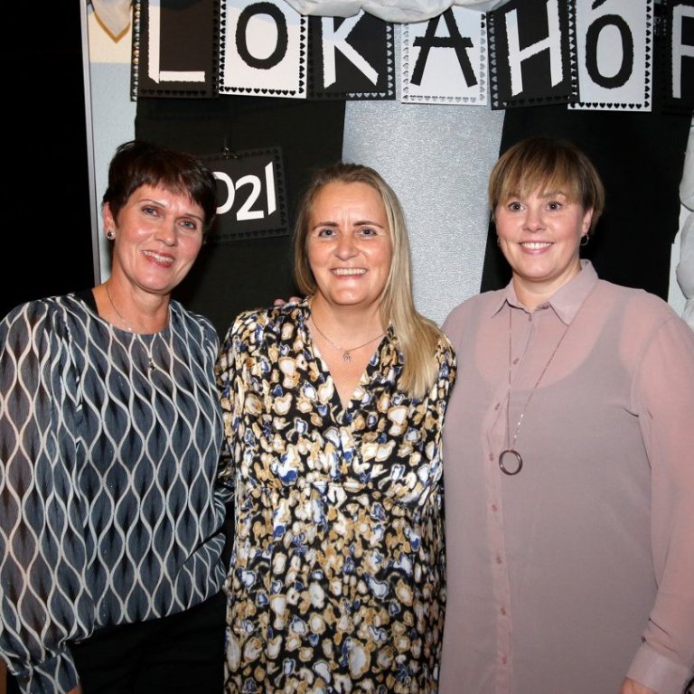 Guðrún Una Jónsdóttir, Sólveig Tryggadóttir og Anný Björg Pálmadóttir