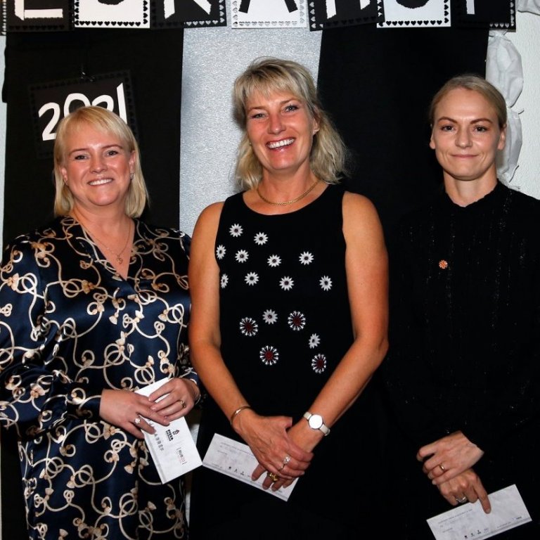 Ingibjörg Gyða Júlíusdóttir, Anna Catharina Gros og Aðalheiður Rósa Jóhannesdóttir