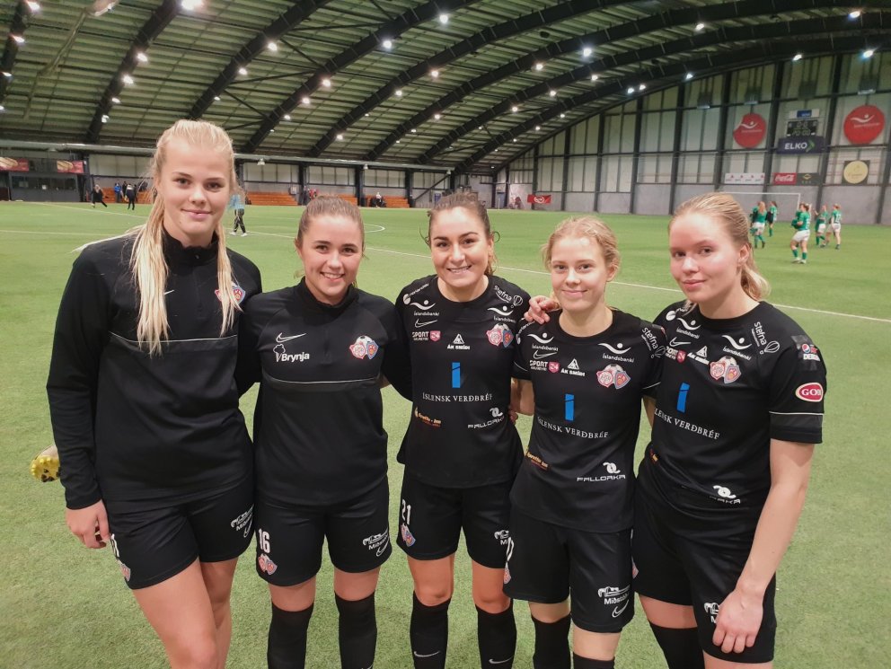 Fimm markaskorarar: Sonja Björg Sigurðardóttir, Unnur Stefánsdóttir, Andrea Mist Pálsdóttir (2), Una…