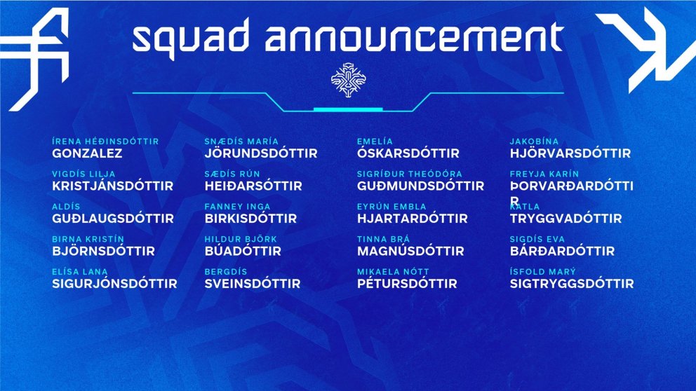 U19 hópurinn sem fer á lokamót EM U19. Mynd: KSÍ.