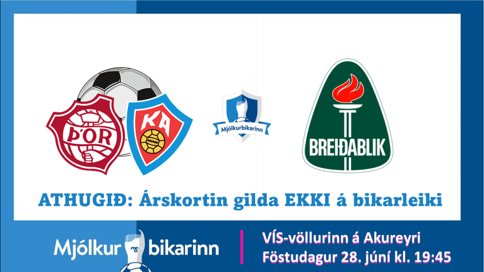 Mjólkurbikarinn: Undanúrslitaleikur á VÍS-vellinum í kvöld