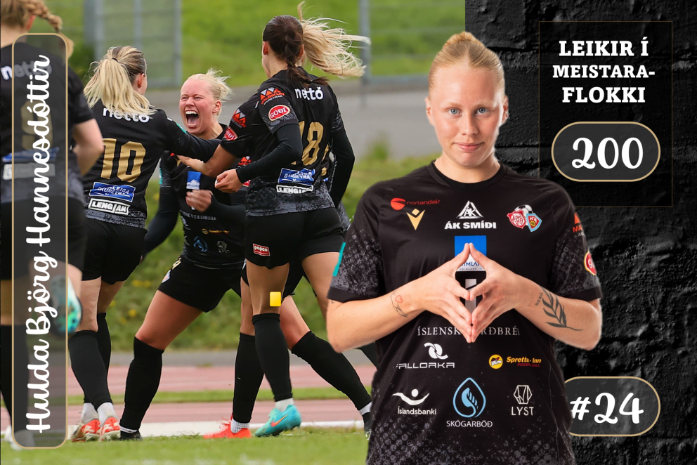 Hulda Björg Hannesdóttir með 200 leiki í meistaraflokki