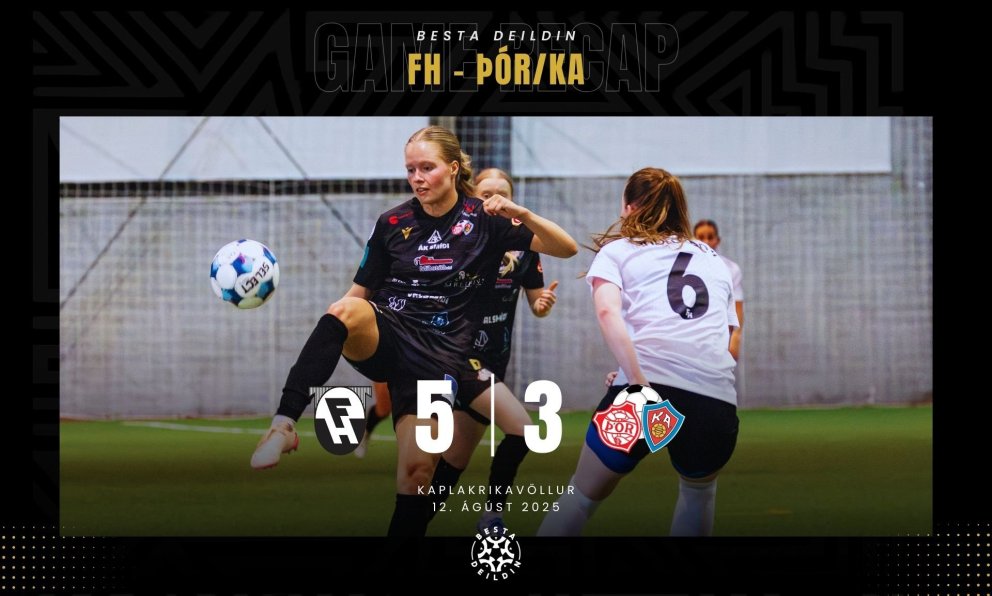 Margrét Árnadóttir spilaði sinn 200. leik fyrir Þór/KA í gær. Hér er hún í leik gegn FH í Boganum fy…