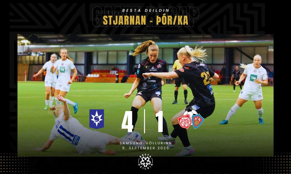 Besta deildin: Sigu niður um sæti eftir tap í Garðabæ