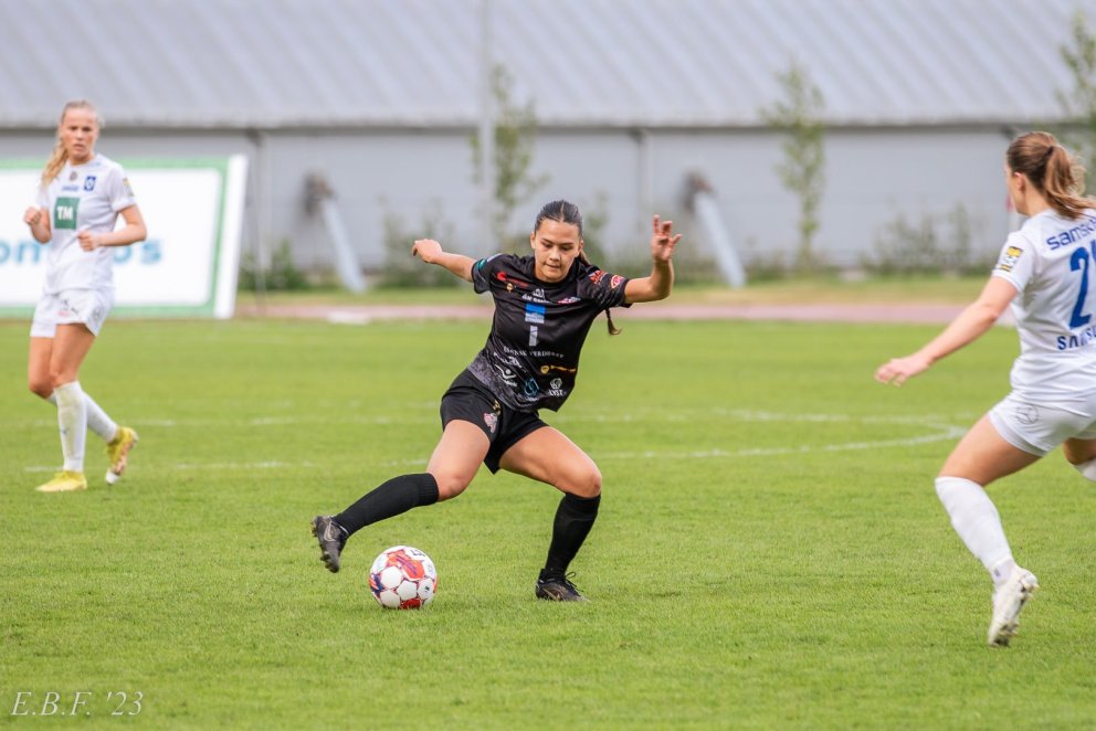 Kimberley Dóra Hjálmarsdóttir í leik með Þór/KA gegn Stjörnunni. Mynd: Egill Bjarni Friðjónsson.