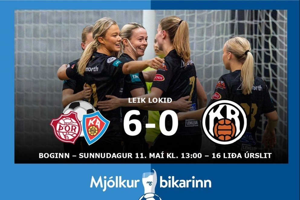 Mjólkurbikarinn: Áfram eftir sex marka sigur