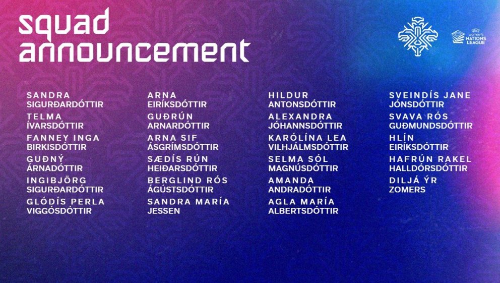 Þrjár frá Þór/KA valdar í A- og U23-landsliðshópa