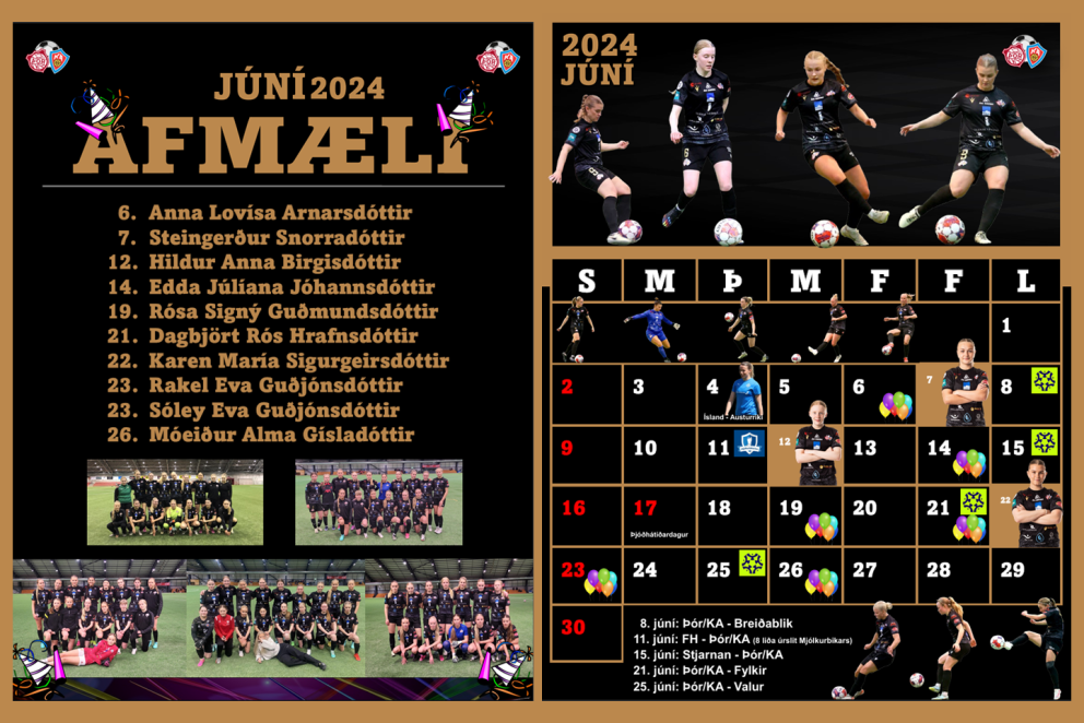 Júní - afmæli og leikir