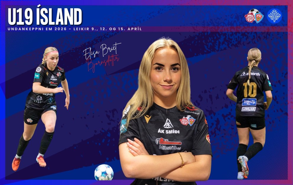 Elísa Bríet með U19 landsliðinu í Serbíu