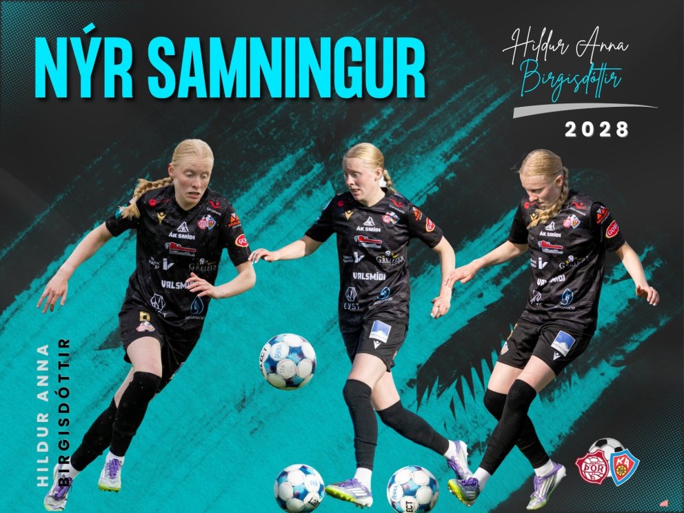Hildur Anna Birgisdóttir undirritar nýjan samning