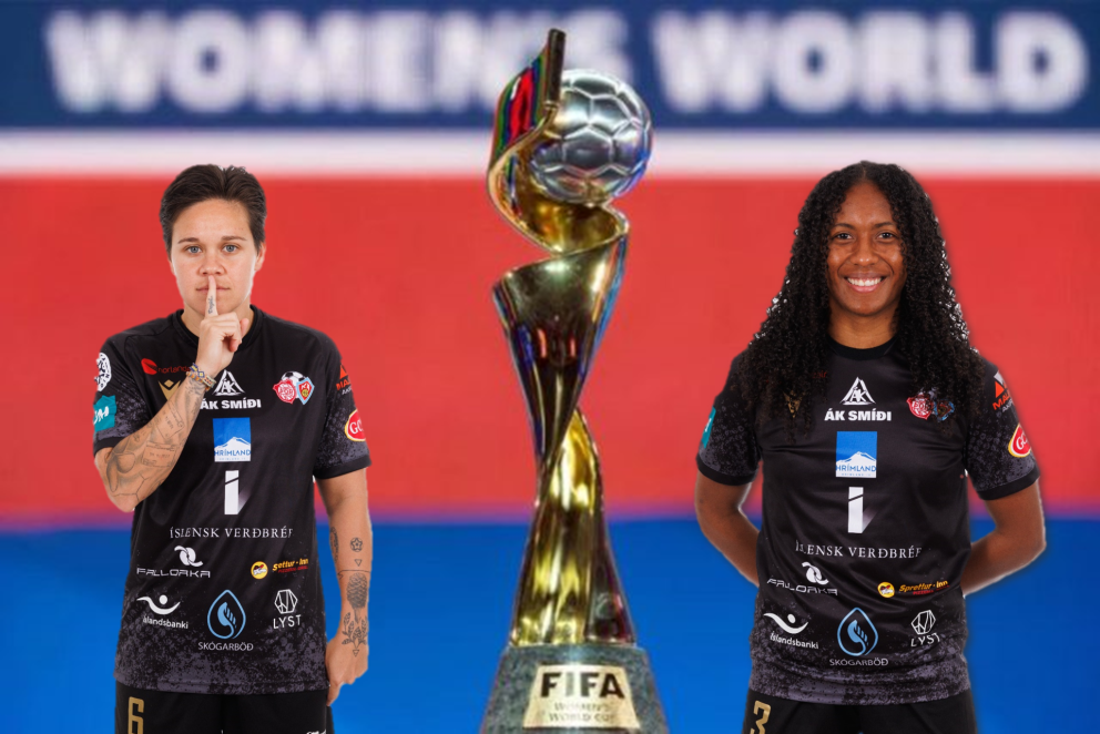 Tahnai Annis og Dominique Randle í keppnistreyjum Þórs/KA. Myndir: Auðunn Níelsson.