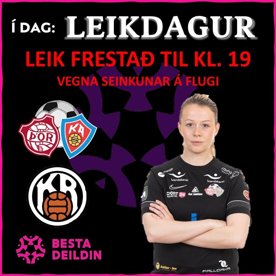 Athugið: Leik frestað til kl. 19.