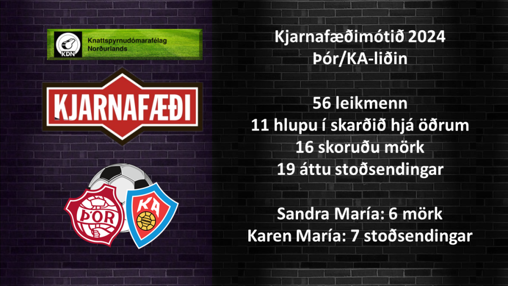 Kjarnafæðimótið: Talnafróðleikur um Þór/KA-liðin