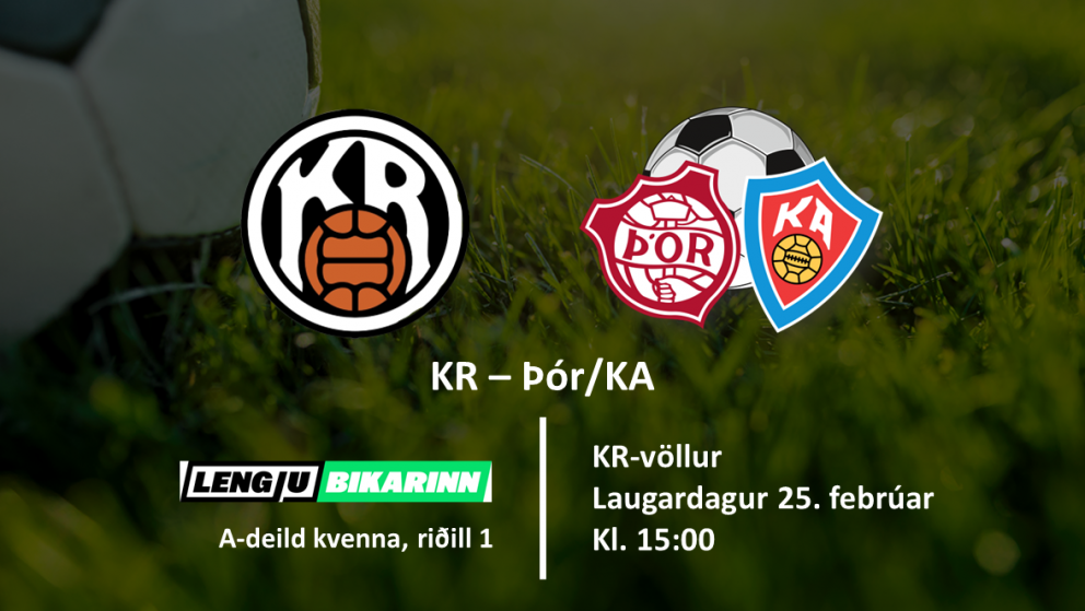 Leikið gegn KR í Vesturbænum í dag