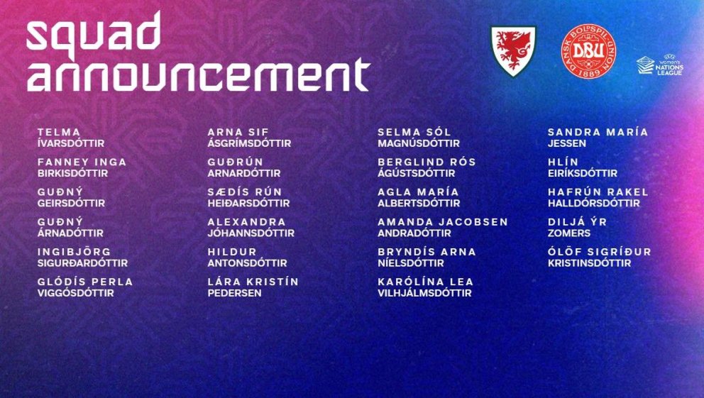 Landsliðshópurinn fyrir næstu verkefni sem verða í byrjun desember.
- - -