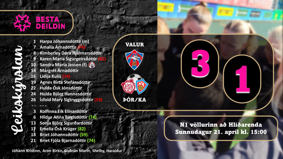 Besta deildin: Tap og vannýtt færi á Hlíðarenda