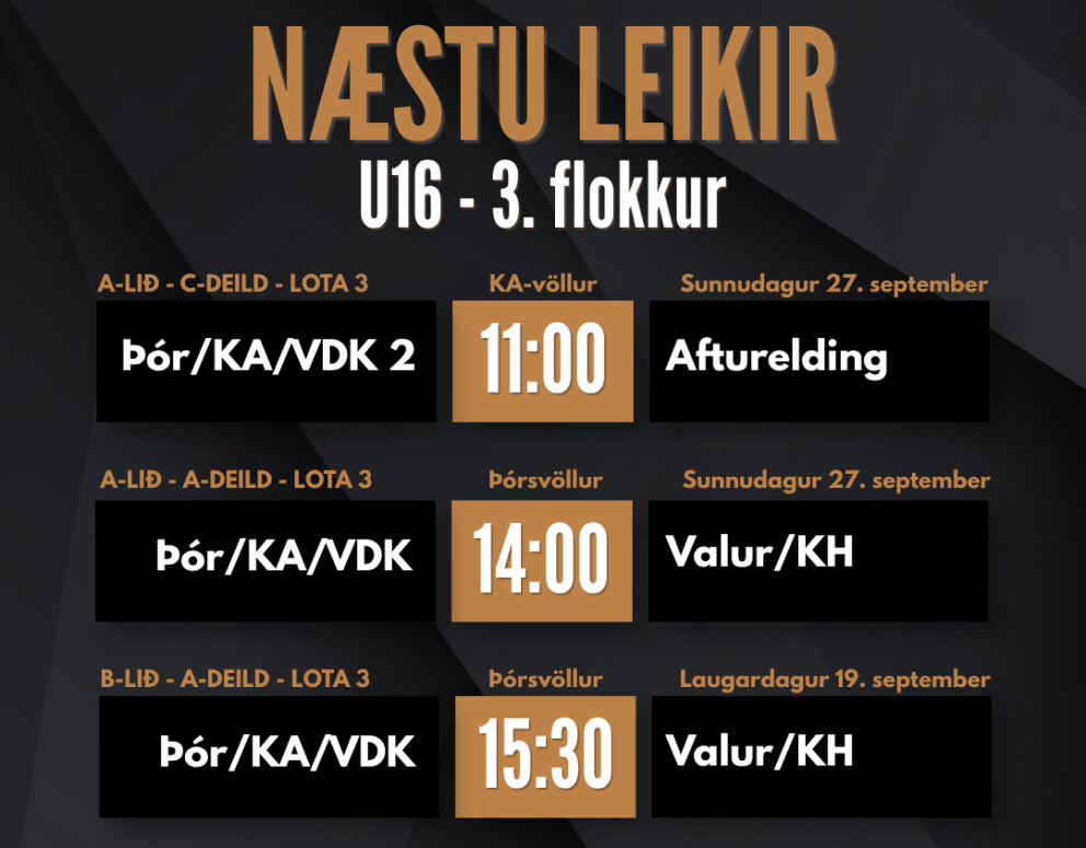 U16: Þrír leikir í dag og Íslandsmeistaratitill í húfi