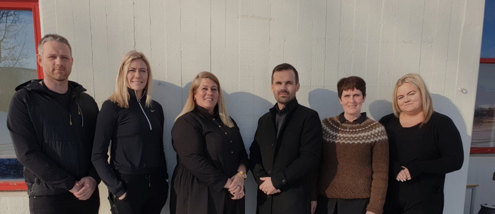 Sex af sjö sem skipa stjórn Þórs/KA 2022, frá vinstri: Björgvin Hrannar Björgvinsson, Íris Egilsdótt…