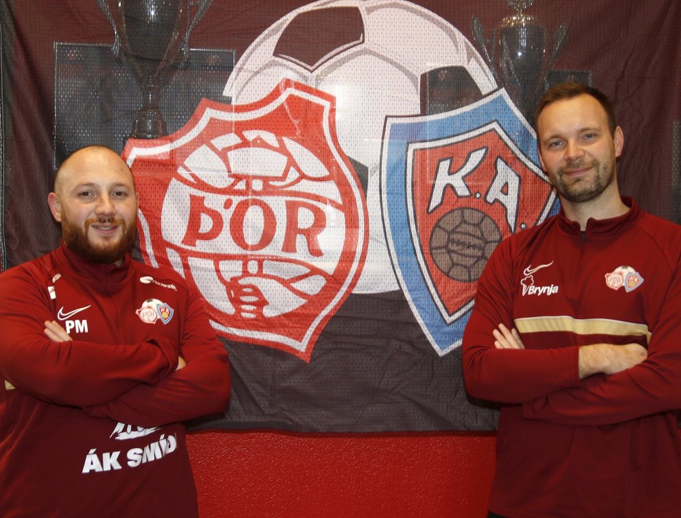 Perry Mclachlan og Jón Stefán Jónsson, næstu þjálfarar meistaraflokks kvenna hjá Þór/KA. Mynd: Skapt…