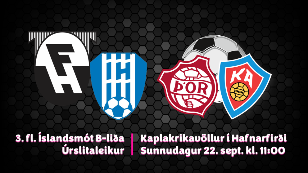 3. flokkur: Þór/KA mætir FH/ÍH í úrslitaleik Íslandsmóts B-liða
