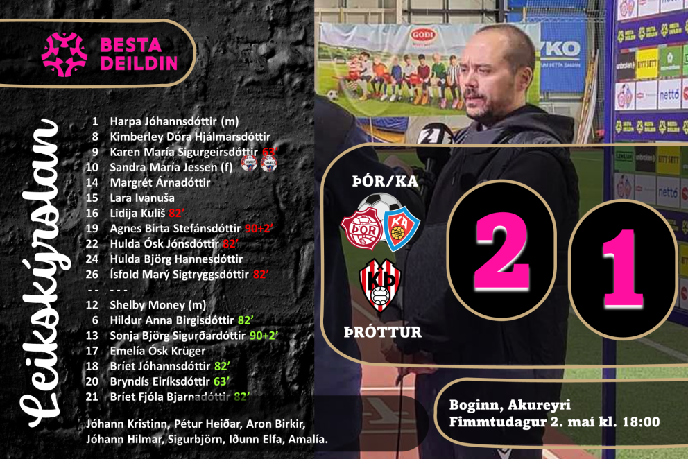 Sigur í gær og Sandra með tvö