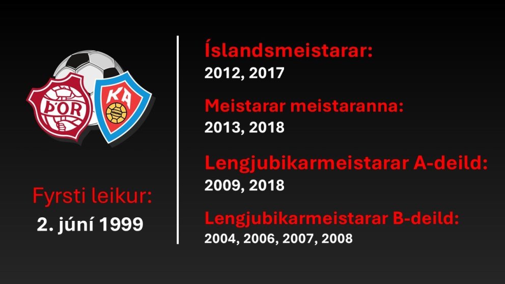 Akureyrarkonur í knattspyrnu 1982-2024 - örstutt yfirlit