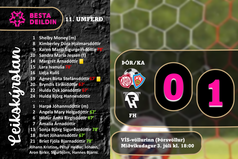 Besta deildin: Þriðja sætið áfram þrátt fyrir tap