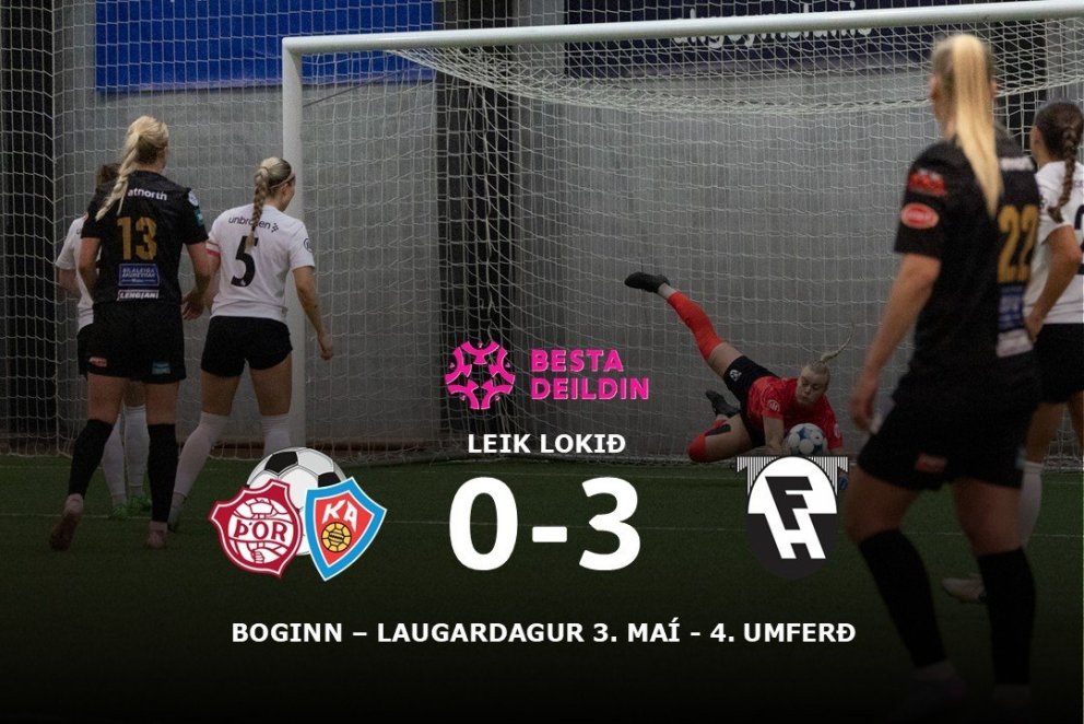 Aldís Guðlaugsdóttir í marki FH varði nokkrum sinnum mjög vel, bæði í fyrri og seinni hálfleik, og k…