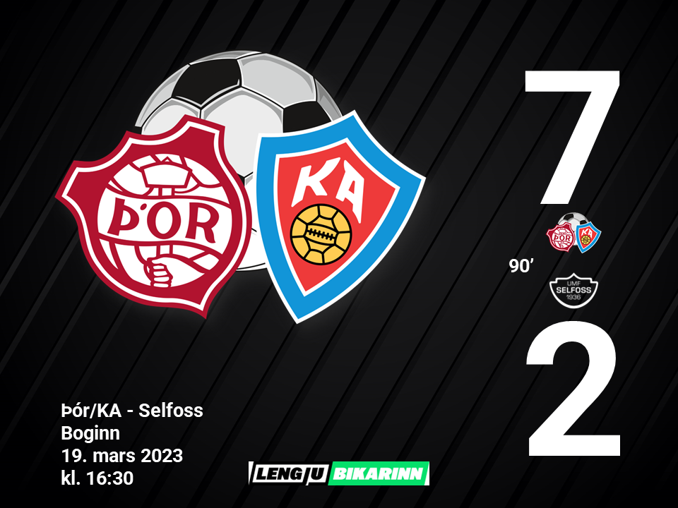 Sjö mörk, sigur og sæti í undanúrslitum