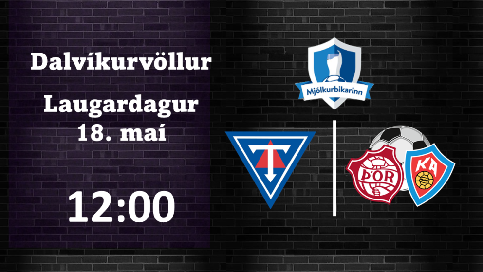 Mjólkurbikarinn: Hádegisleikur á Dalvík í dag