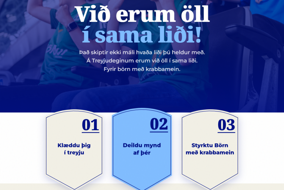 Treyjudagurinn: Stuðningur við Börn með krabbamein