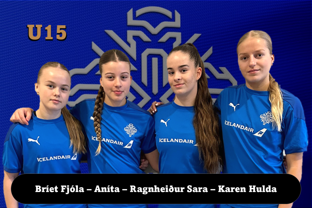 Bríet Fjóla Bjarnadóttir, Aníta Ingvarsdóttir, Ragnheiður Sara Steindórsdóttir og Karen Hulda Hrafns…