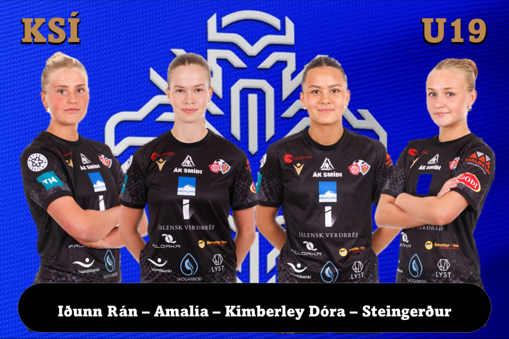 Iðunn Rán Gunnarsdóttir, Amalía Árnadóttir, Kimberley Dóra Hjálmarsdóttir og Steingerður Snorradótti…