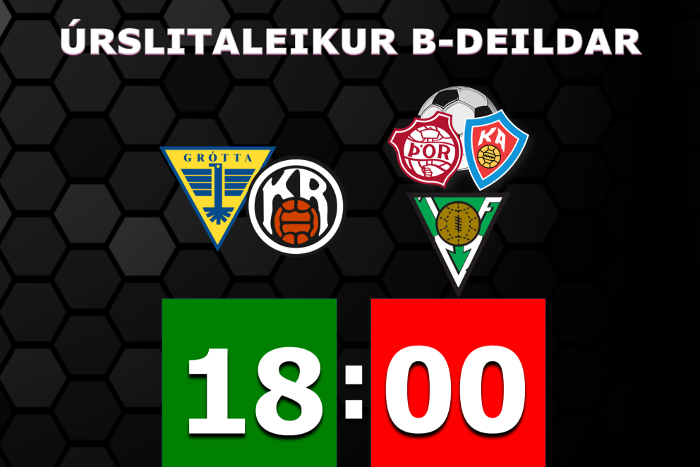 Úrslitaleikur B-deildar 2. flokks U20 á Seltjarnarnesi