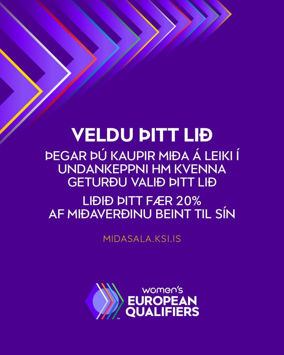 Styðjum landsliðið og styrkjum okkar félag í leiðinni