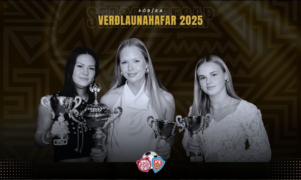 Verðlaunahafar á lokahófi félagsins