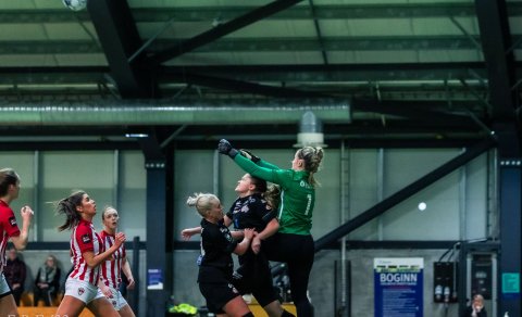 Úr leik liðanna í Lengjubikarnum í mars. Mynd: Egill Bjarni Friðjónsson