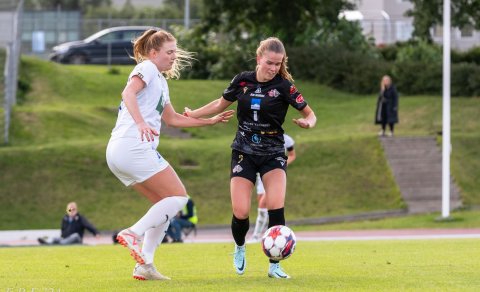 Amalía Árnadóttir kom inn í byrjunarliðið og stóð fyrir sínu. Mynd: Egill Bjarni Friðjónsson.
- - -