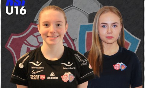 Krista Dís Kristinsdóttir og Angela Mary Helgadóttir.