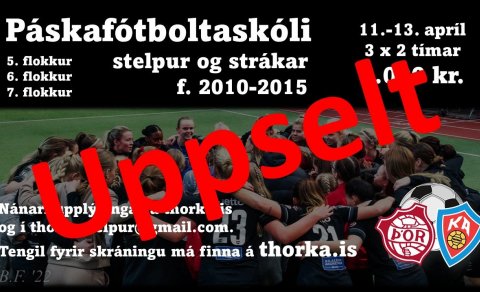Við fengum frábærar viðtökur við fótboltaskólanum og nú er orðið fullt - getum því miður ekki bætt v…