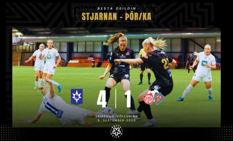 Besta deildin: Sigu niður um sæti eftir tap í Garðabæ