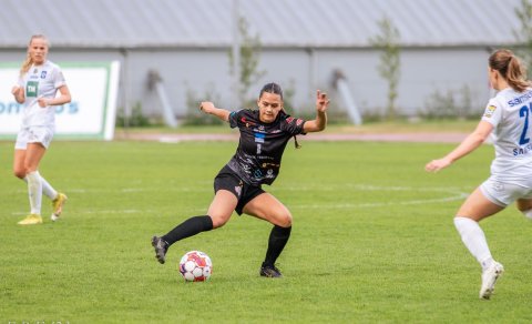 Kimberley Dóra Hjálmarsdóttir í leik með Þór/KA gegn Stjörnunni. Mynd: Egill Bjarni Friðjónsson.