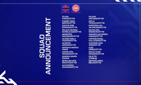 Hópurinn sem mætir Kanada og Danmörku í æfingaleikjum á Spáni.