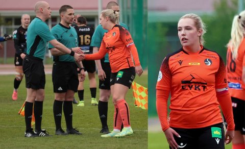 Eva Rut Ásþórsdóttir lék með Fylki gegn Þór/KA í júní. Nú er hún á leið norður og gengur í okkar rað…