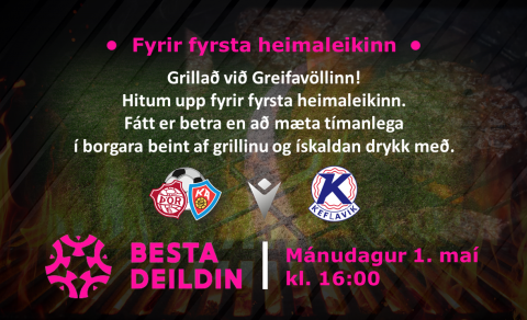 Grillað við Greifavöllinn