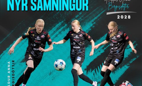 Hildur Anna Birgisdóttir undirritar nýjan samning