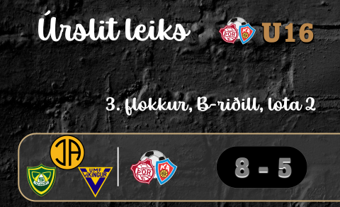 U16: Markaregn í tapi á Skaganum