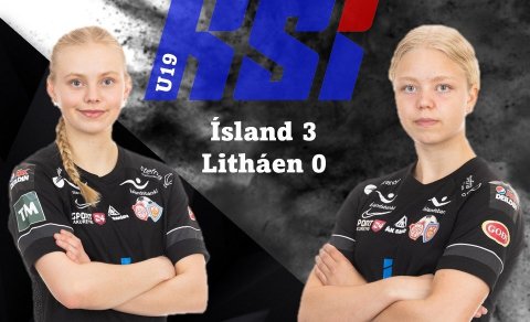 Þriðji sigurinn hjá U19 og Ísland í A-deild