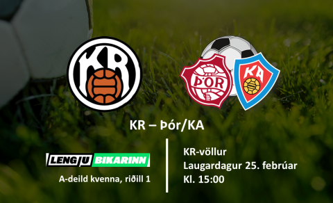 Leikið gegn KR í Vesturbænum í dag